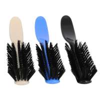 Plastic Curved Handle 5 row Wet and Dry Stiff Bristles Brush