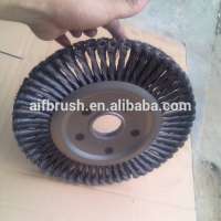 12 inch double row knot wire brush for Weld Cleaning